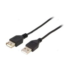CB-95.007 USB-A dugó/USB-A alj - 0.75m kábel