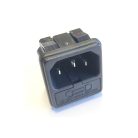 JR-101-1FS AC 3p. tüske + 5x20mm biztosíték foglalat