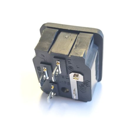 JR-101-1FS AC 3p. tüske + 5x20mm biztosíték foglalat