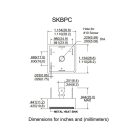 SKBPC3512 3x35A 1200V 3 fázisú diódahíd