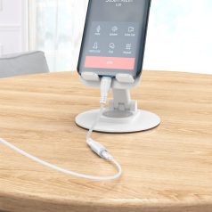 AD-811/W USB-C dugó/3.5mm sztereó aljzat - fehér adapter