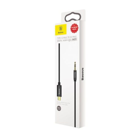 CB-312.012 USB-C dugó/3.5mm sztereó dugó 1.2m fekete kábel