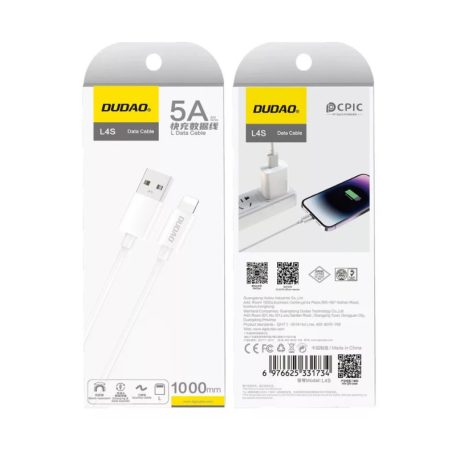CB-314.01 iPhone Lightning dugó/USB-A dugó 1m kábel -DUDAO
