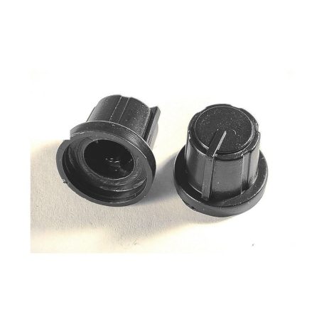 KN1715-6T-BK/BK 17mm fekete forgatógomb
