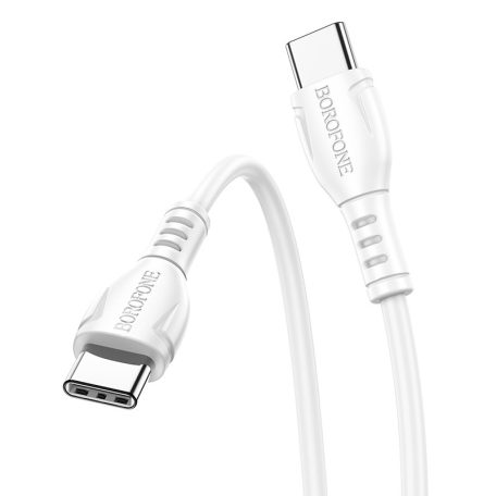 CB-318.01 USB-C dugó / dugó 1m fehér kábel - BOROFONE
