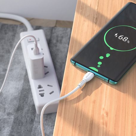 CB-318.01 USB-C dugó / dugó 1m fehér kábel - BOROFONE