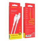 CB-318.01 USB-C dugó / dugó 1m fehér kábel - BOROFONE