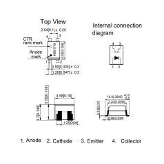 LTV817S SOP4 smd optocsatoló