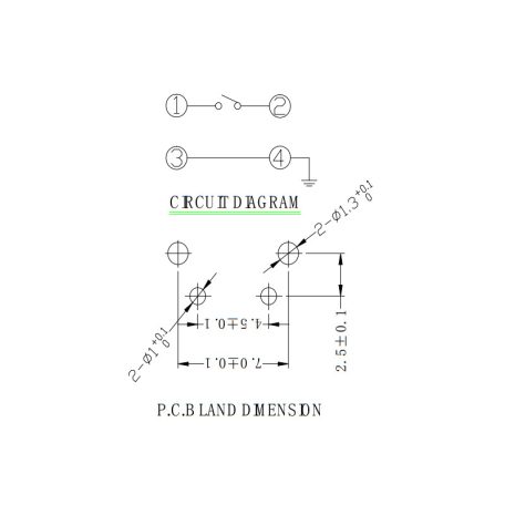 TS-352 6x6mm - 90° (3mm gomb) 2p. mikro nyomógomb