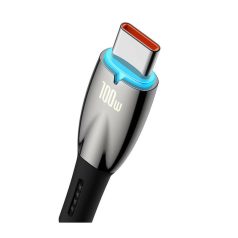   CB-316.01 USB-C dugó / USB-A dugó 6A 100W 1m fekete kábel -BASEUS