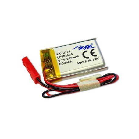 3.7V 250mAh Li-Po 31x20x5mm akkumulátor -AKYGA