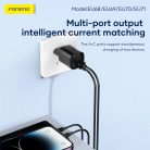 FONENG EU70 100-240V/5V 3A USB-A/USB-C adapter + USB-C kábel