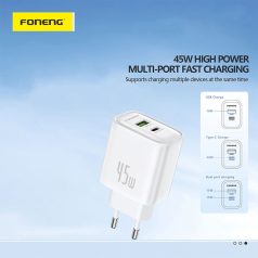 FONENG EU67 110-240/5V 45W USB-A + USB-C adapter