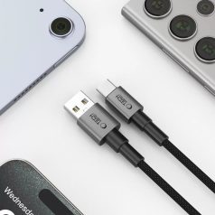   CB-321.03 USB-C dugó/USB-A dugó 3A 15W 3m szürke kábel -TECH-PROTECT