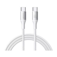   CB-322.01 USB-C dugó/USB-C dugó 3A 60W 1m fehér kábel -JOYROOM