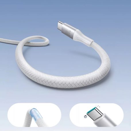 CB-322.01 USB-C dugó/USB-C dugó 3A 60W 1m fehér kábel -JOYROOM