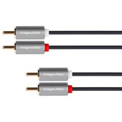 CB-12.01/K 2x RCA dugó/2x RCA dugó - 1m kábel