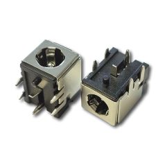 DC aljzat 5.5/2.1mm nyák-ba ültethető - fém