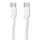 CB-235.02 USB-C dugó / USB-C dugó 65W 2m fehér kábel -DUDAO