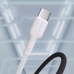   CB-235.02 USB-C dugó / USB-C dugó 65W 2m fehér kábel -DUDAO