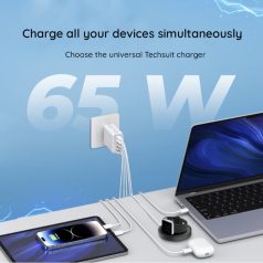 TECHSUIT CHC1 100-240/5V 65W GAN 3x USB-A, 2x USB-C adapter
