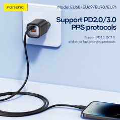 FONENG EU71 100-240V/5V 3A 30W USB-A/USB-C adapter