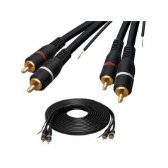 CB-12.05/G/J 2x RCA dugó/2x RCA dugó - 5m kábel