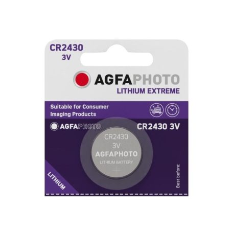CR2430 3V lítium gombelem -AGFA