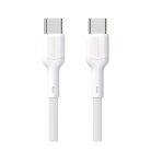CB-328.01 USB-C dugó/USB-C dugó 65W 1m fehér kábel -DUDAO