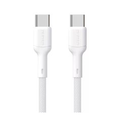   CB-328.01 USB-C dugó/USB-C dugó 65W 1m fehér kábel -DUDAO
