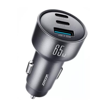 JOYROOM JR-CCN19 12-24/5V 65W 2xUSB-C + USB-A autós adapter