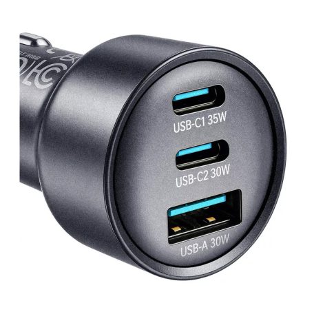 JOYROOM JR-CCN19 12-24/5V 65W 2xUSB-C + USB-A autós adapter