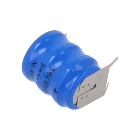 3.6V 80mAh Ni-Mh 15x19mm 3p. akkumulátor -AKYGA