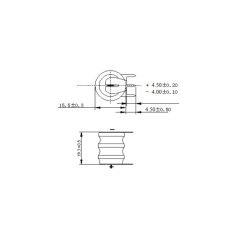 3.6V 80mAh Ni-Mh 15x19mm 3p. akkumulátor -AKYGA