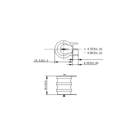 3.6V 80mAh Ni-Mh 15x19mm 3p. akkumulátor -AKYGA